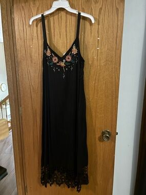 taline velvet boho midi dress Johnny Was Taline Velvet Boho Midi Dress - Multicolor